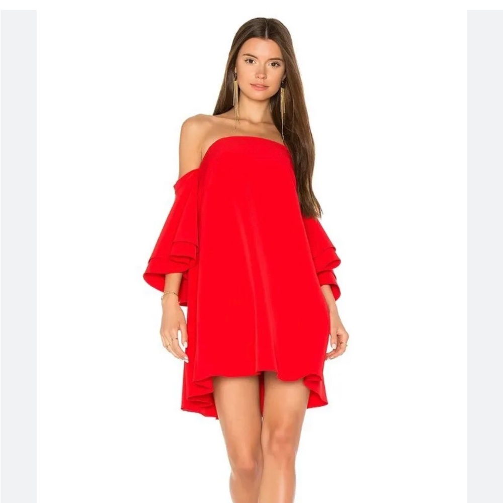 Milly tomato red Mila dress size 4